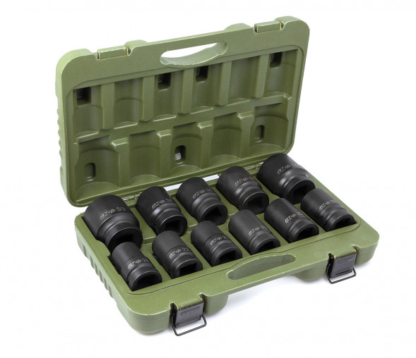 647011 (536410) Набор головок  для ручного гайковерта 1&quot; 11 шт. (2шт)