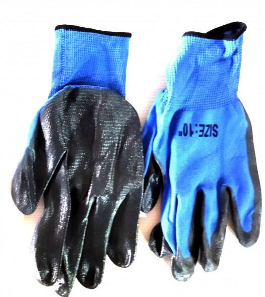 А-26 Перчатки с нанесением нитрила (структурные) (12шт)