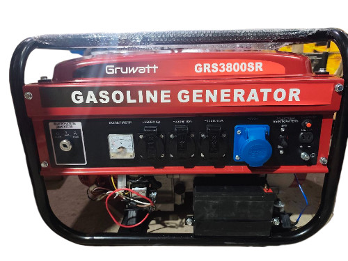 Бензиновый генератор 3800Вт. 7.5 л.Электростартер GRUWATT