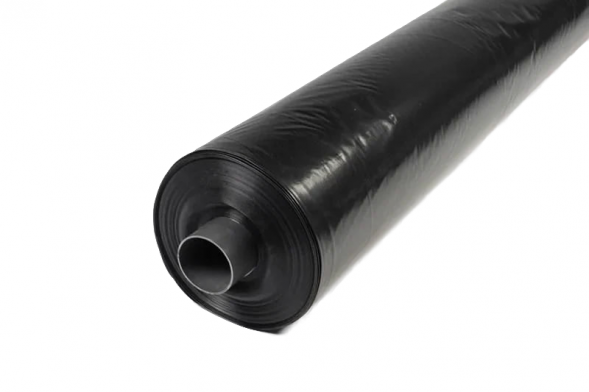 Пленка п/э (черная) 2% ГОСТ 100мкм п/рукав 6м (50 мп) 28 кг