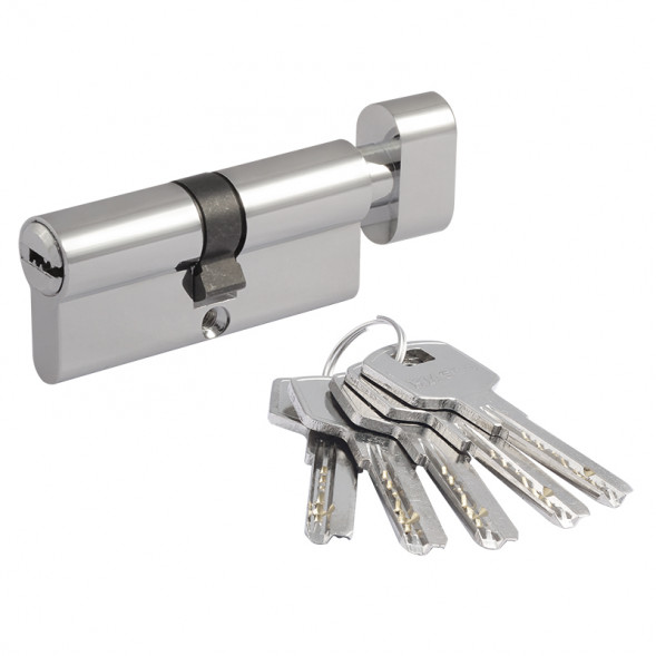 Цилиндр.мех-м ЕСО AL ЛПВ-90 (хром) (45-45)  &quot;Нора-М&quot;