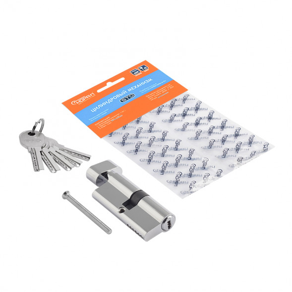 Цилиндр.мех-м ЕСО AL ЛПВ-90 (хром) (45-45)  &quot;Нора-М&quot;