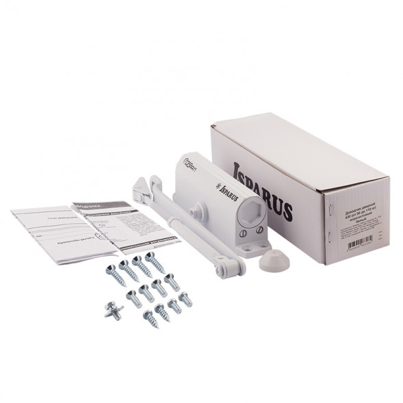 Доводчик ISP 430 (от 50 до 110кг) морозостойкий (белый) ISPARUS