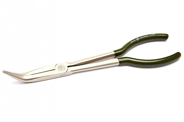 413300 Плоскогубцы (пассатижи) удлиненные загнутые 300мм на холдере  (6шт)