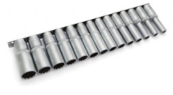 622314 Набор головок 12-ти гран.удлиненных 1/2&quot; 14пр.(8,9,10,11,12,13,14,15,16,17,18,19,21,22,23,24мм)