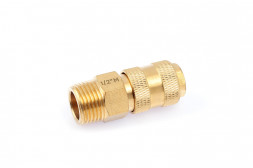 949082 Штуцер быстросъемный латунный &quot;мама&quot; (F) × &quot;папа&quot; 1/2&quot;(М)