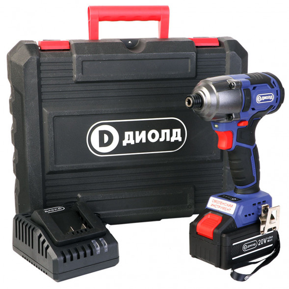 Гайковерт-шуруповерт ударный аккумуляторный (ГЭА-20 ЛИ-02) (кейс) ДИОЛД