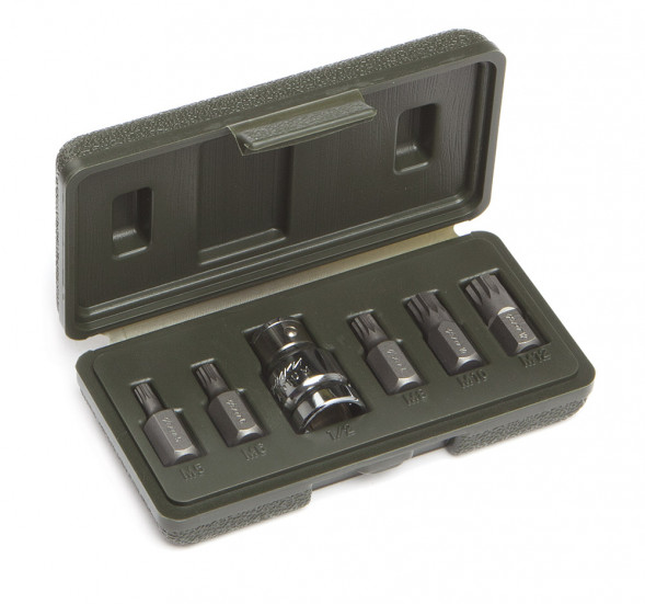 626686 Набор вставок  SPLINE 3/8&quot; (М5,М6,М8,М10,М12) дл.30мм, 6предм.