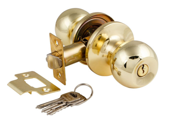 Защелка дверная S-Locked 6072 - 01-ЕТ РВ золото ключ