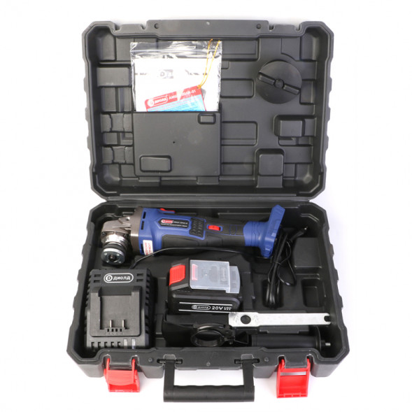 Машина шлифовальная угловая аккумуляторная 20В (АМШУ-20 ЛИ-01) (кейс) &quot;ДИОЛД&quot;