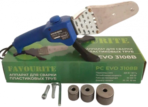 Аппарат для сварки пластиковых трруб 800ВтPC EVO 3108B  FAVOURITE