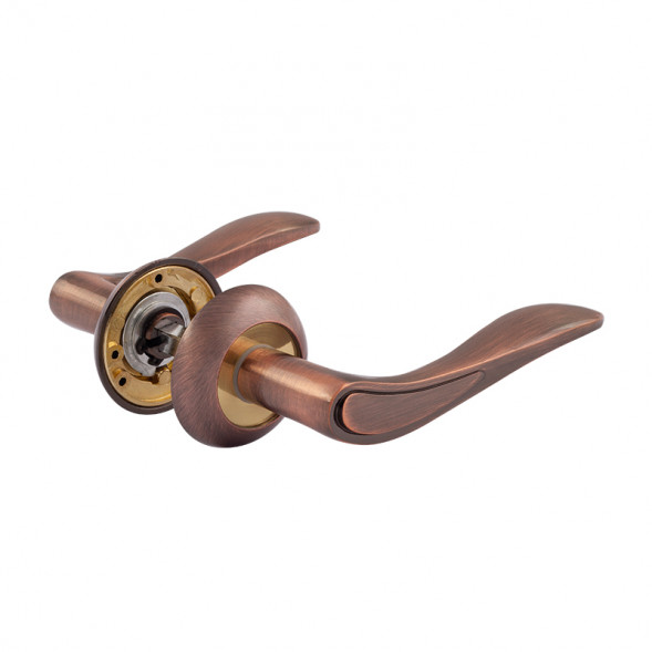 Ручка дверная AL 105А AL ст.медь "Нора-М"