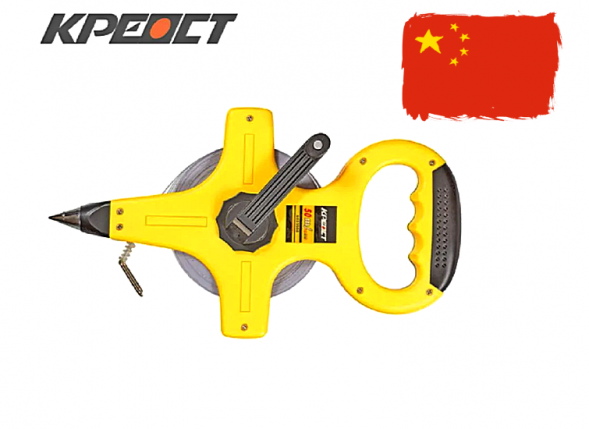 Рулетка геодезическая, тканевая 30м Креост