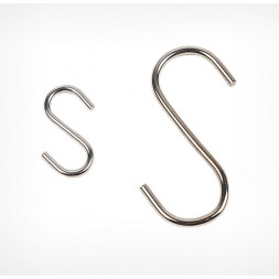 Крючок для ванной комнаты S-образный CrV БОЛЬШОЙ  675-А (10шт) (100шт)