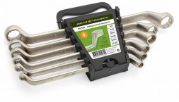 512560 Набор ключей накидных -6шт.(6х7,8х9,10х11,12х13,14х15,17х19мм) пластик холдер