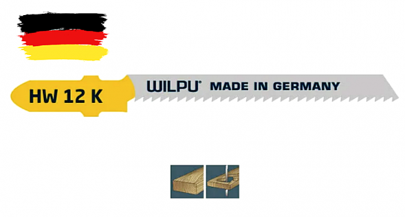 Пилка WILPU HW 12 K  5шт/уп.для мягкого дерева до 15мм, изоляц. материала (криволин.рез)