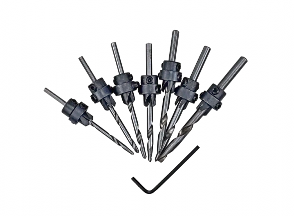 Набор зенковок по дереву 7 шт. СТРОНГ