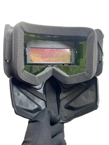 Маска со съемныйм щитком (со светофильтром) Хамелеон