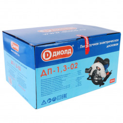 Пила ручная электрическая дисковая 1300Вт  165мм (ДП-1,3-02) &quot;ДИОЛД&quot;