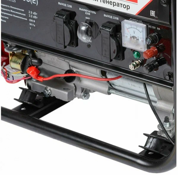 Генератор бензиновый BR3800-CU(Е) (3,2кВт,220В,50Гц),медная обмотка Электростартер