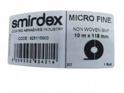 Нетканый абразивный материал в рулоне SMF 1000 (жёлтый), 115мм*10м SMIRDEX