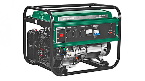 Генератор бензиновый 6,5 кВт, 13 л.с. PG 6500  FAVOURITE