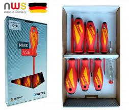 WITTE Отвертки MAXX VDE набор PH/шлиц х7шт + Pocket Electric (метр, брелок, карандаш)