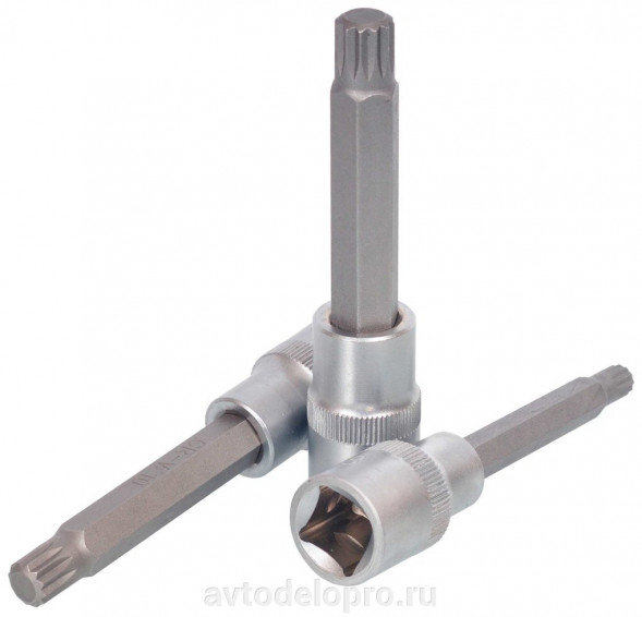 39608 Головка со вставкой SPLINE М8 (1/2&quot;;L=100мм) АвтоДело