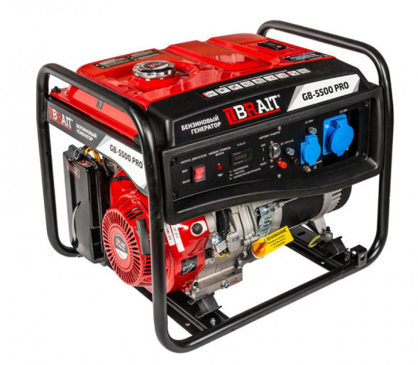 Генератор бензиновый GB-5500 PRO (5,5кВт/5.0кВт)  руч. запуск BRAIT