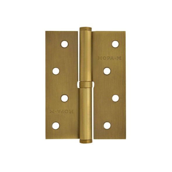 Петля сталь 750-4&quot; (мат.кофе.)правая (100*75*2,5) №2  &quot;Нора-М&quot;