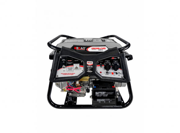 Генератор бензиновый GB6500-CU(Е) (6,5кВт,220В,50Гц,12В) электростартер, медная обм.  BRAIT