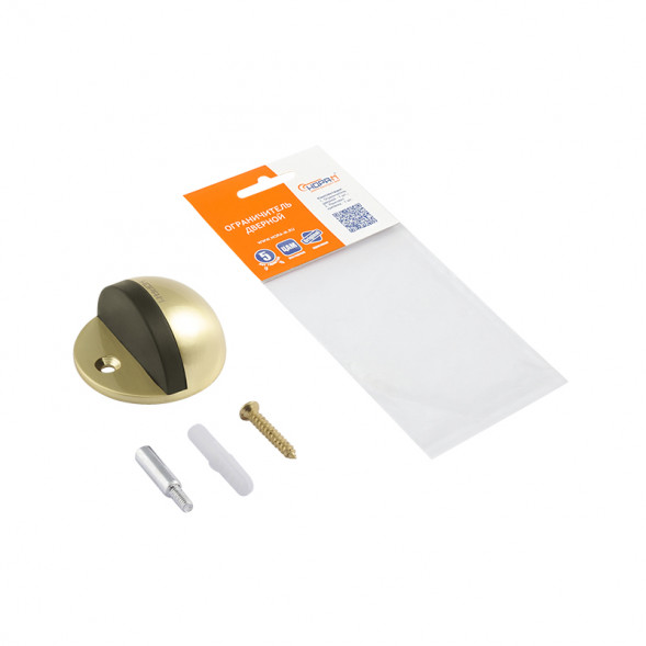 Ограничитель дверной 100 (мат.никель.)  "Нора-М"