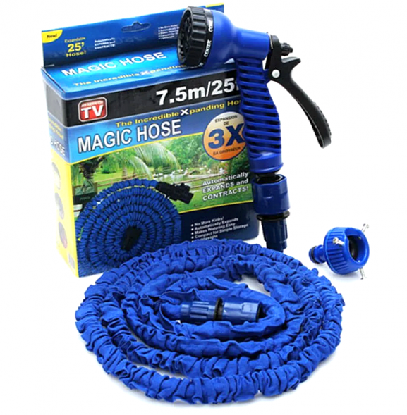 Шланг для полива саморастягивающийся MAGIC HOSE 7,5м