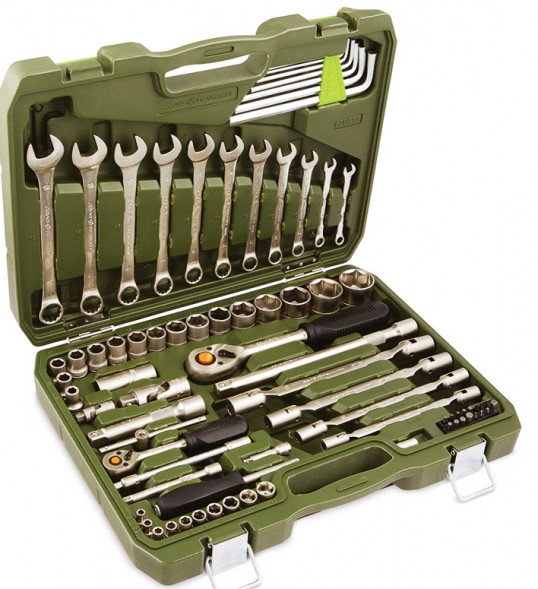 620777 Набор инструмента 1/2&quot;, 1/4&quot;-77 предм. (3шт)