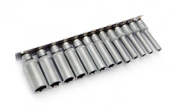 600313 Набор головок шестигранных удлиненных 1/4" (4;4,5;5;5,5;6;7;8;9;10;11;12;13;14) 13шт (20шт)