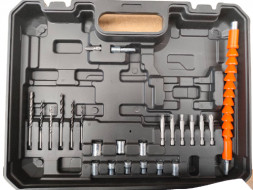 Бесщеточная ударная дрель-шуруповерт c набором  Gruwatt