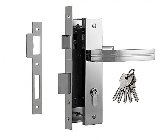 Замок врез. N106-70 Л (хром) НОРА-М