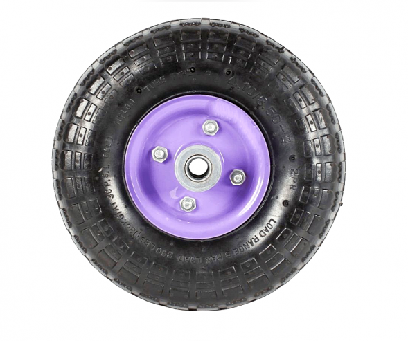 Колесо для тачки пневматическое 4,1/3,5-4 D20  (250*80*20мм)