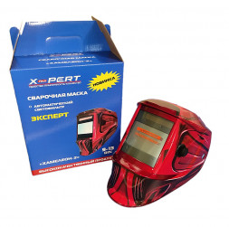 Маска сварочная Хамелеон 5684 Красная с рисунком X-PERT
