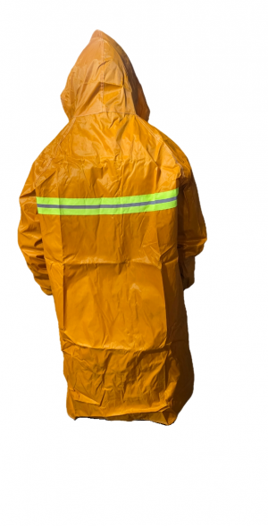 Дождевик оранжевый со светоотражающей полосой 417-F