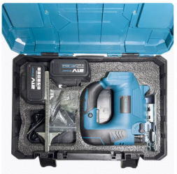 Бесщеточный аккумуляторный лобзик, 4Ah аккум. 2шт, З/У GROWER