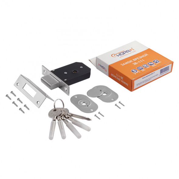 Замок врезной 3В-111 (хром) (5кл.) &quot;Нора-М&quot;