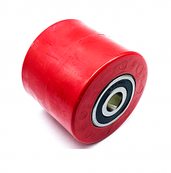 Ролик полиуретановый, 70х60 для гидравлических тележек (РОХЛЕЙ) в сборе с подшипниками(шариковый 204) 104070-60