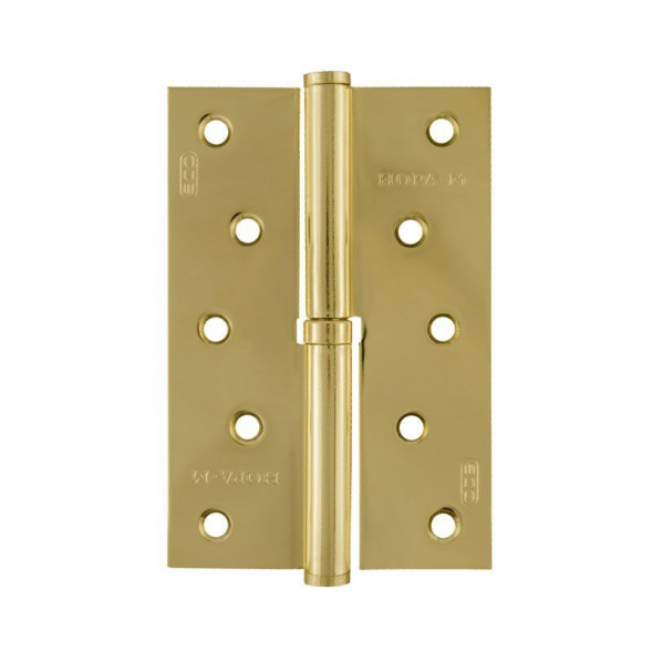 Петля сталь 750-5&quot;-FНР-ЕСО (латун.покр.)правая  (120*80*2,5)  &quot;Нора-М&quot;