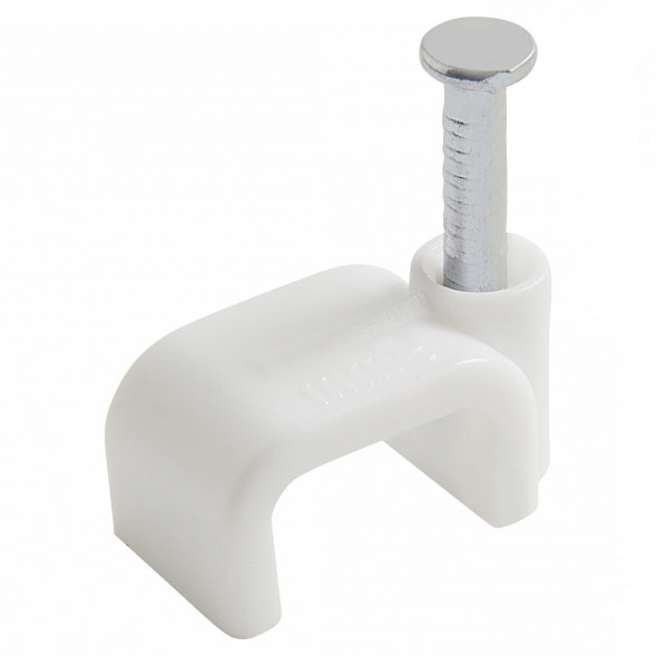 Скоба кабельная ПЛОСКАЯ 10мм (уп.-100шт)