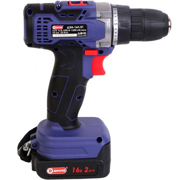Дрель ручная электрическая аккумуляторная (ДЭА-16Л-01) &quot;ДИОЛД&quot;