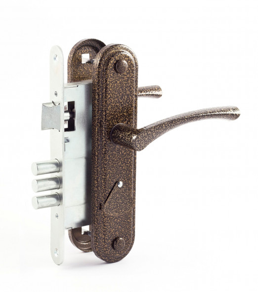 Замок врезной ОМЕГА ЗВ 9.1-01 (бронза)