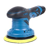 Бесщеточная аккумляторная вибро-полировальная машина - 125мм , аккум. 2шт 12в, 1.5Ah GROWER