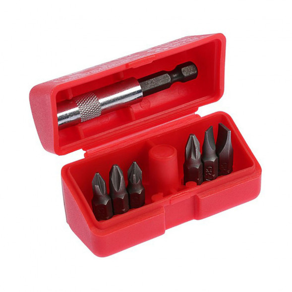 Набор насадок-бит Mr.Logo &quot;CR-V&quot; 7 предетов PH, PZ, SL (красный) SD-801B-AJ