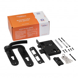 Замок врезной 796А-55 мм (черный) НОРА-М